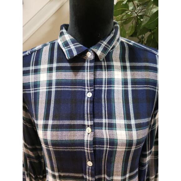 Jane And Delancey Womens Multicolor Collared Long Sleeve Button Down Shirt Large - Picture 2 of 12